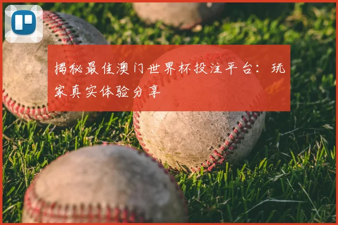 揭秘最佳澳门世界杯投注平台：玩家真实体验分享